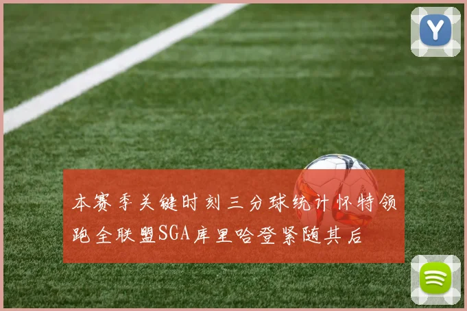 本赛季关键时刻三分球统计怀特领跑全联盟SGA库里哈登紧随其后